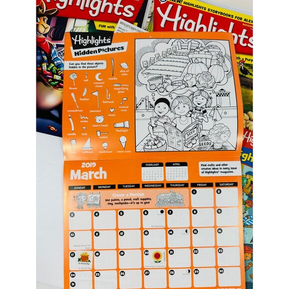 Highlights Magazine Lot Kids Activities Puzzles Classroom Reading Fun 2019 - Picture 5 of 5